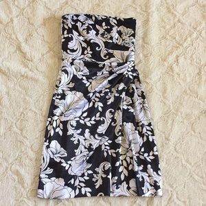 WHBM * Strapless Floral Cocktail Dress * Sz0